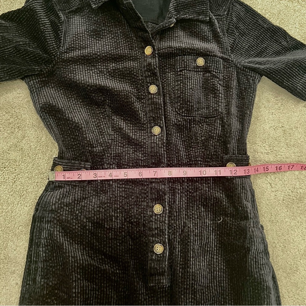 & Other Stories Women's Blue Cord Jumpsuit With Button Detail Women’s Sz 2 - Picture 8 of 14